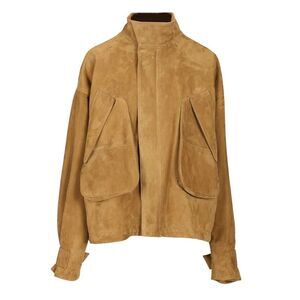 The Attico Women Leather Bomber Jacket